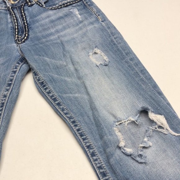 DISTRESSED MISS ME BOYFRIEND JEANS 28x26 ⭐️ - Picture 7 of 13